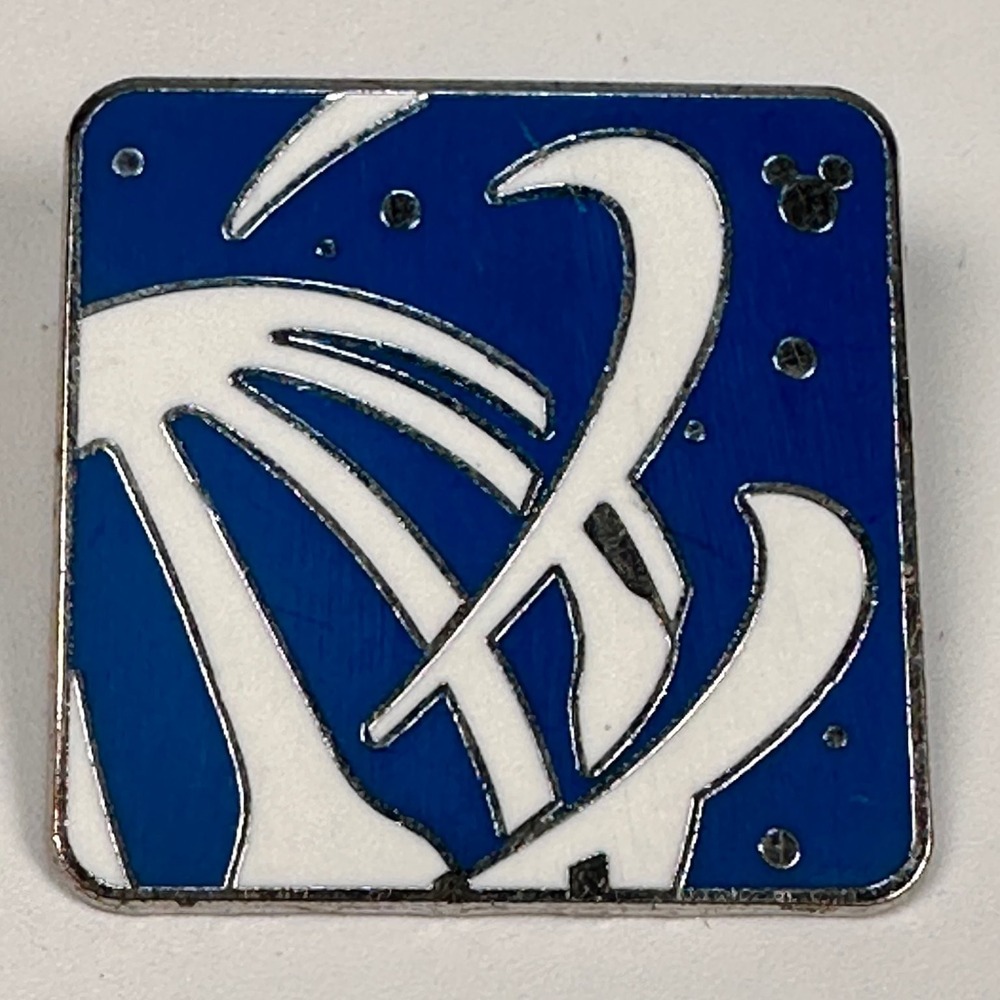 Shanghai Disney Resort Hidden Mickey Pin 3/6 Blue‎ White Metal Enamel 2016